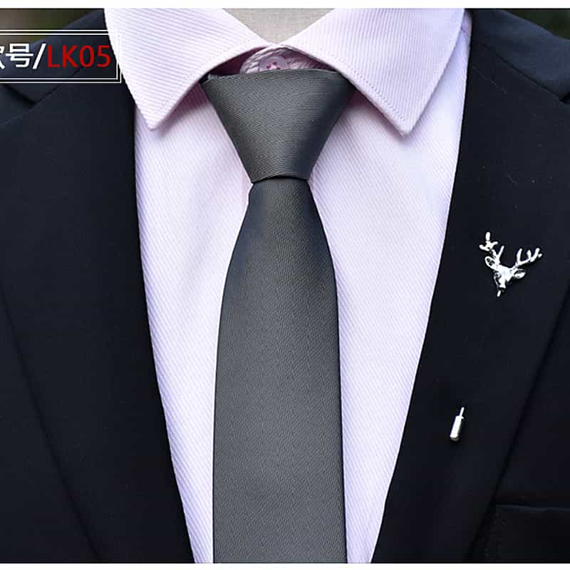 Men's Solid Tie Formal Wedding Prom Business Jacquard Necktie