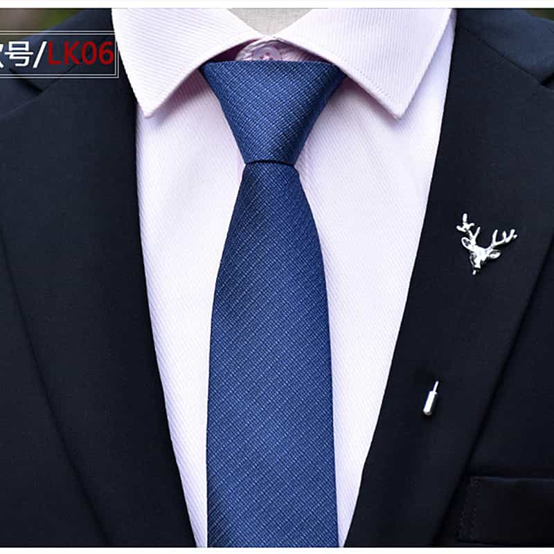 Men's Solid Tie Formal Wedding Prom Business Jacquard Necktie