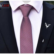Men's Solid Tie Formal Wedding Prom Business Jacquard Necktie