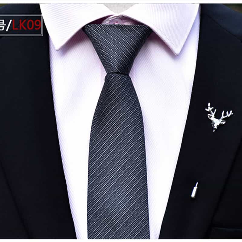 Men's Solid Tie Formal Wedding Prom Business Jacquard Necktie