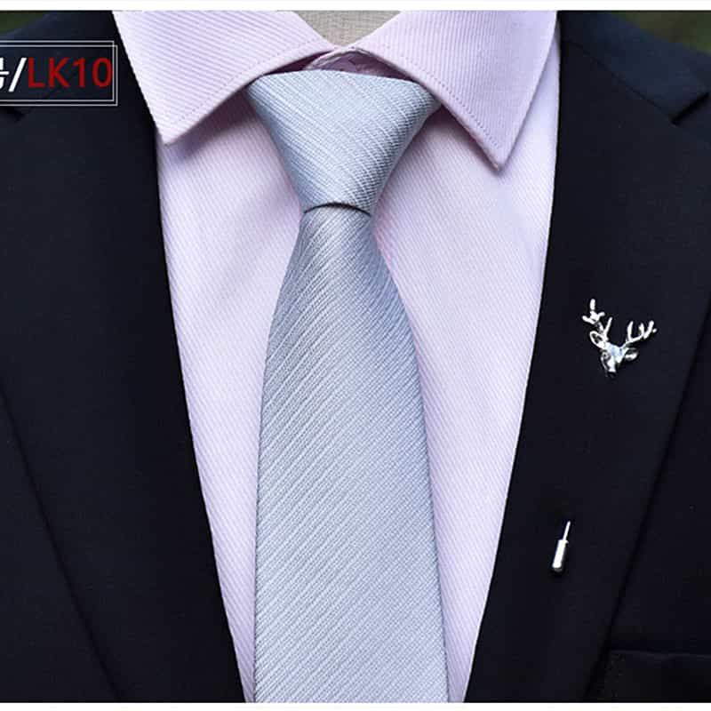 Men's Solid Tie Formal Wedding Prom Business Jacquard Necktie