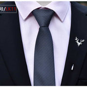 Men's Solid Tie Formal Wedding Prom Business Jacquard Necktie