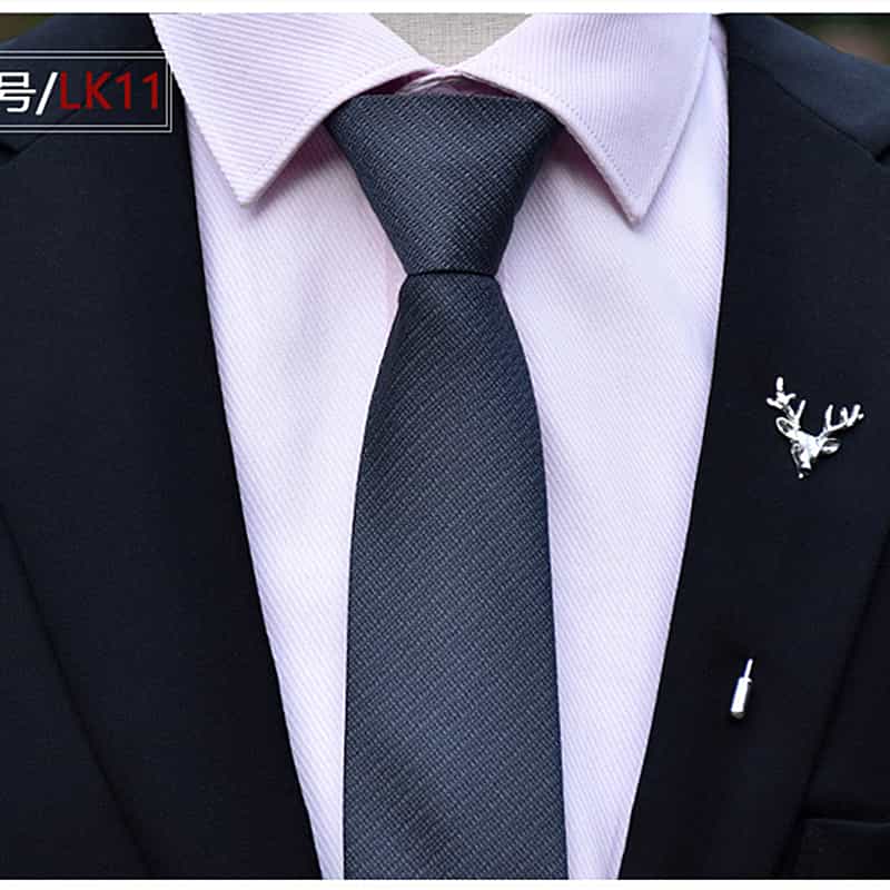 Men's Solid Tie Formal Wedding Prom Business Jacquard Necktie