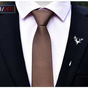 Men's Solid Tie Formal Wedding Prom Business Jacquard Necktie