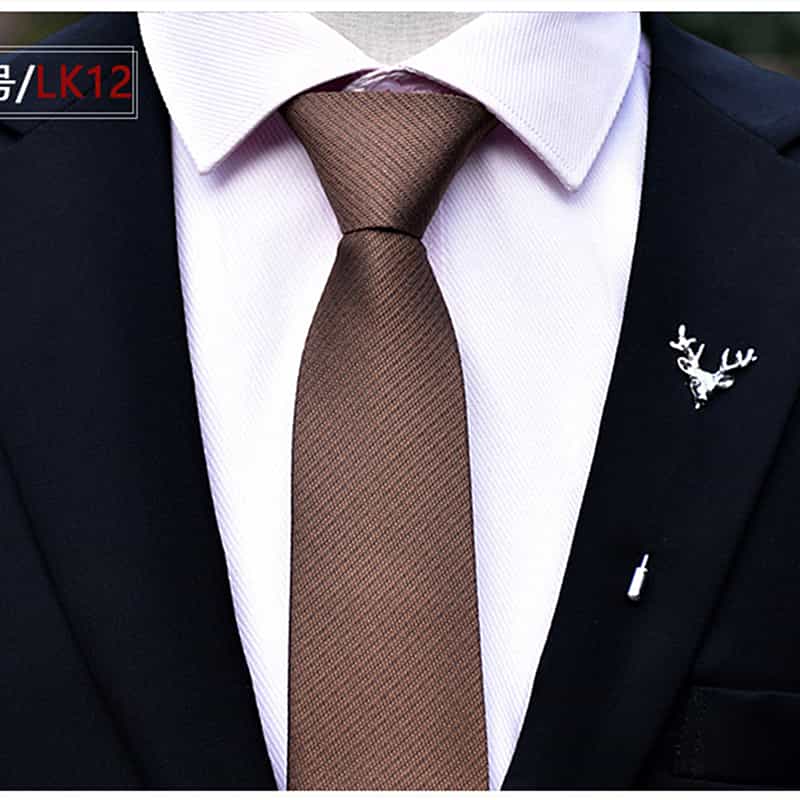 Men's Solid Tie Formal Wedding Prom Business Jacquard Necktie