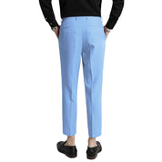 Mens Anke Length Cropped Pants Slim Fit