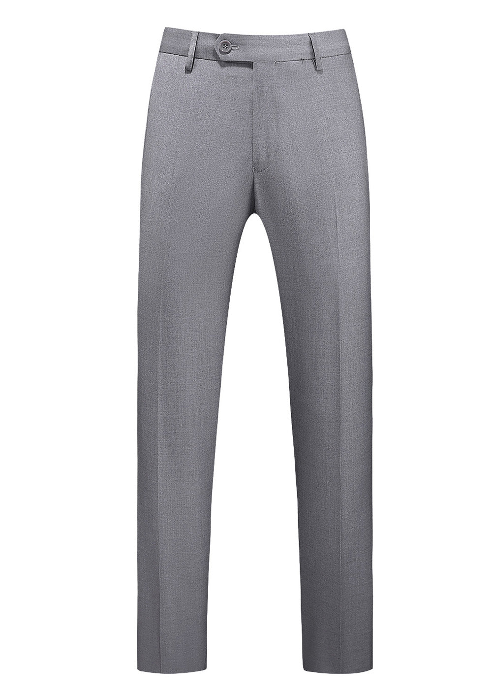 Mens Slim Fit Plain Flat Front Pants Fashion 5 Solid Color Trousers