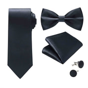 Men's Solid Bow Tie Foraml Wear for Wedding Tuxedo Adjustable Bowtie