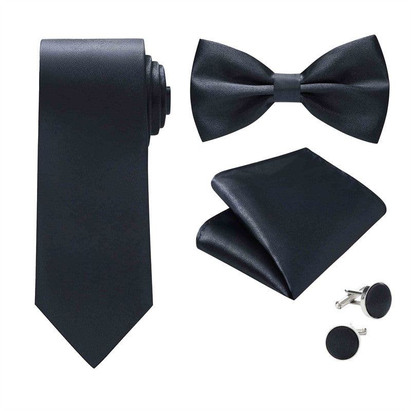 Men's Solid Bow Tie Foraml Wear for Wedding Tuxedo Adjustable Bowtie