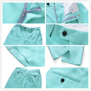 Men's Solid Light Blue 3 Piece Suit