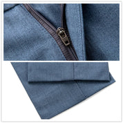 Men's 2 Piece Solid Suit One Button in Grey
