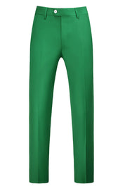 Mens Slim Fit Plain Flat Front Pants Fashion 5 Solid Color Trousers