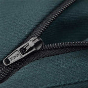 Mens 2 Piece Double Breasted Suit in Solid Dark Green