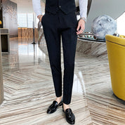 Men's Suits 3 Piece Striped Tuxedo Skinny Pinstriped Tux