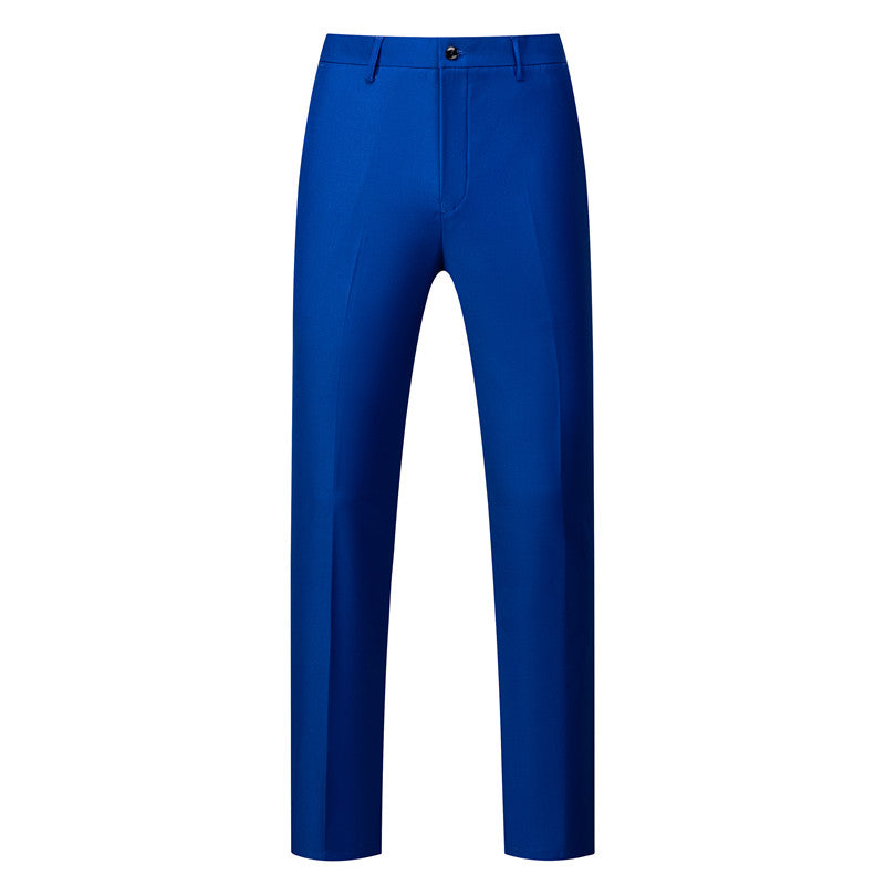 Men Slim Fit Flat Front Pants in Solid 8 Colors