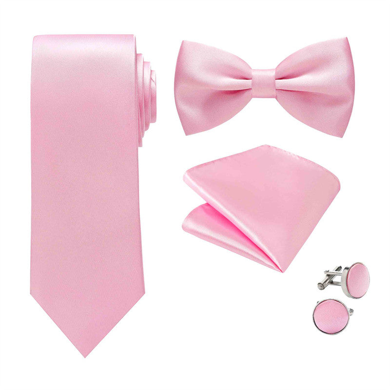 Men's Solid Bow Tie Foraml Wear for Wedding Tuxedo Adjustable Bowtie