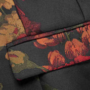 Mens Blazer Slim Fit Two Button Suit Jacket Colorful Floral Printed Sport Coat