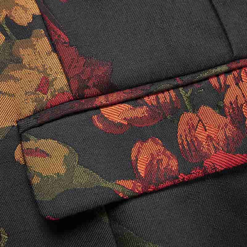 Mens Blazer Slim Fit Two Button Suit Jacket Colorful Floral Printed Sport Coat