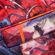 Mens Blazer Slim Fit Two Button Suit Jacket Colorful Floral Printed Sport Coat