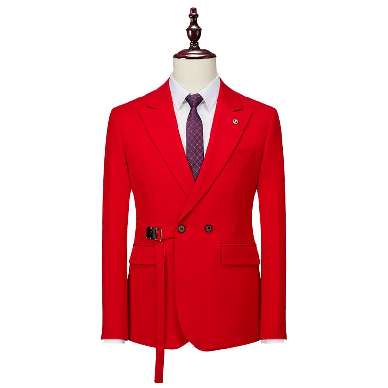 Men's Solid Blazer in 4 Colors Two Buttons