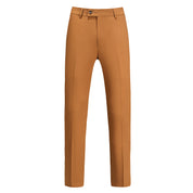 Men's 2 Piece Slim Fit Suit in Solid Brown