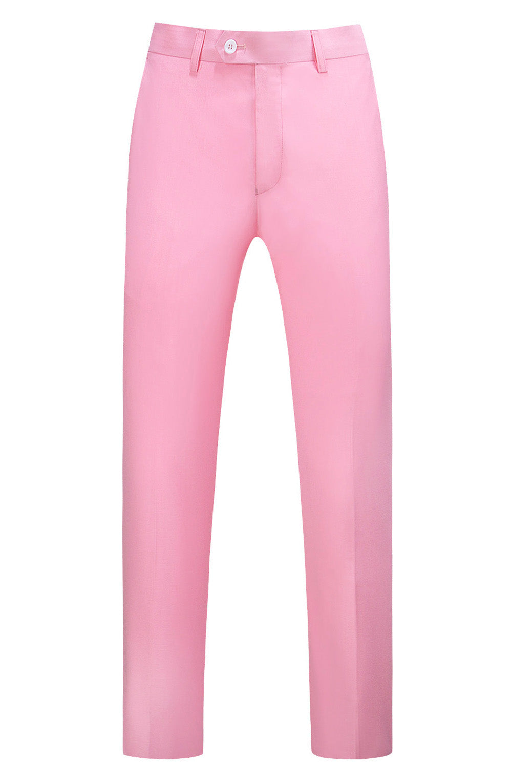 Mens Slim Fit Plain Flat Front Pants Fashion 5 Solid Color Trousers