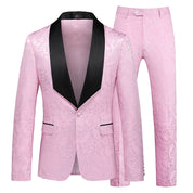 Men's 2 Piece Paisley Tuxedo in 5 Colors