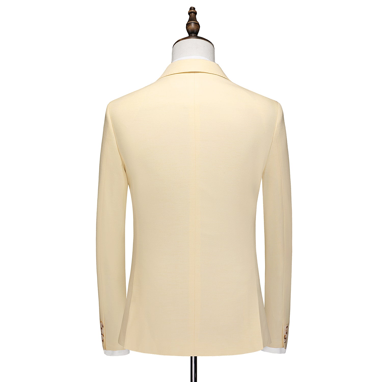 Men's Casual Blazer Jacket in Solid Yellow