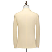Men's Casual Blazer Jacket in Solid Yellow