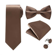 Men's Solid Bow Tie Foraml Wear for Wedding Tuxedo Adjustable Bowtie