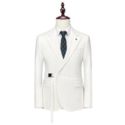 Men's Solid Blazer in 4 Colors Two Buttons