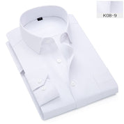 Men's Shirt Long Sleeve Twill Fabric Large Size Shirt
