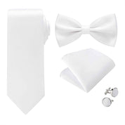 Men's Ties Set ( Necktie＋Bow Tie＋Pocket Square ＋Cufflinks）