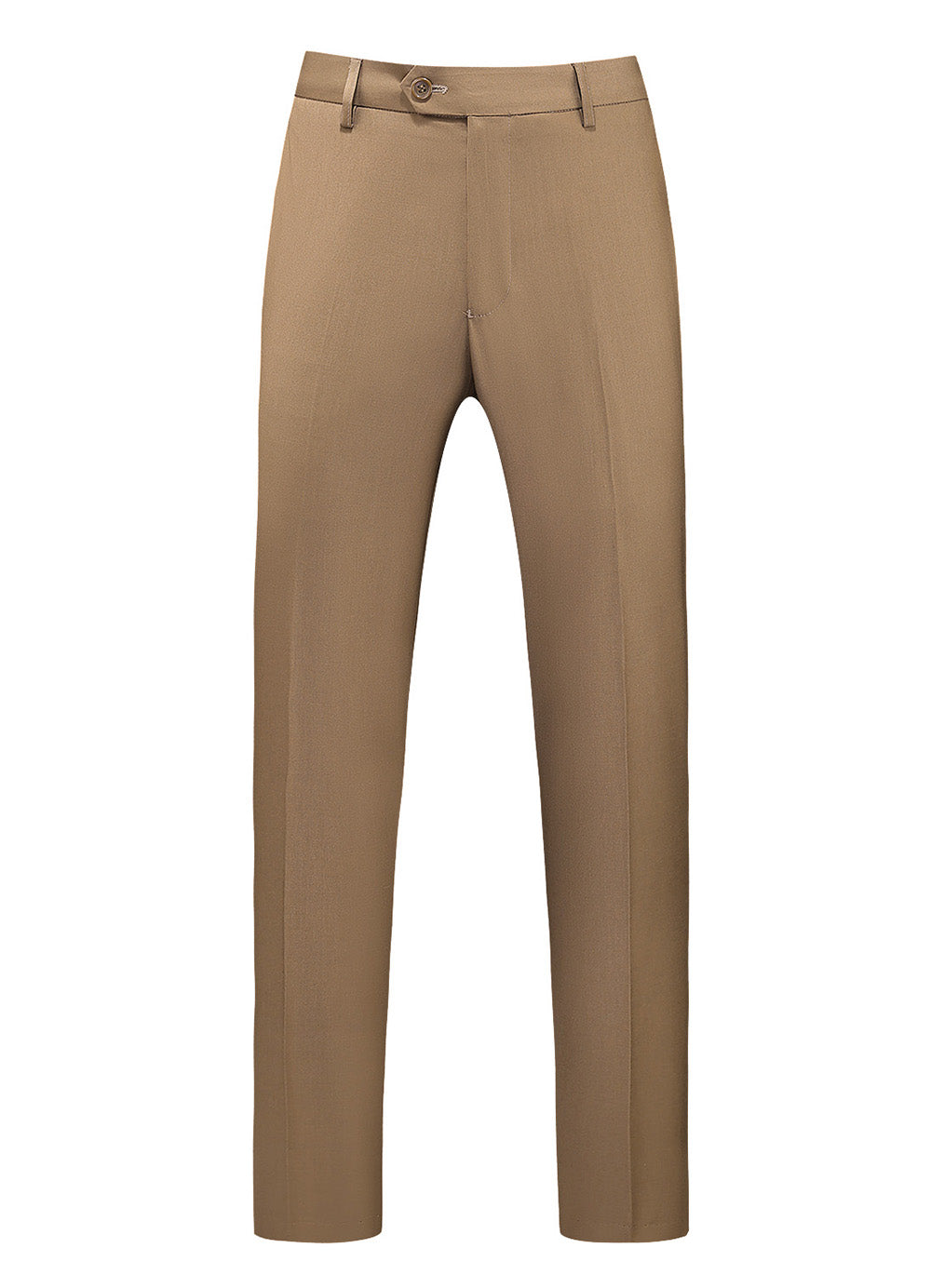 Mens Slim Fit Plain Flat Front Pants Fashion 5 Solid Color Trousers