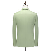 Men's Two Buttons Blazer Casual Suit jackets in Green