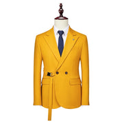 Men's Solid Blazer in 4 Colors Two Buttons