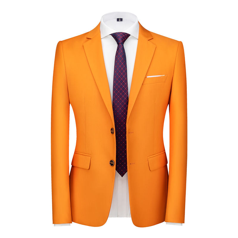 Men Blazer 8 Solid Color Available with 2 Buttons Closure