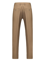 Mens Slim Fit Plain Flat Front Pants Fashion 5 Solid Color Trousers