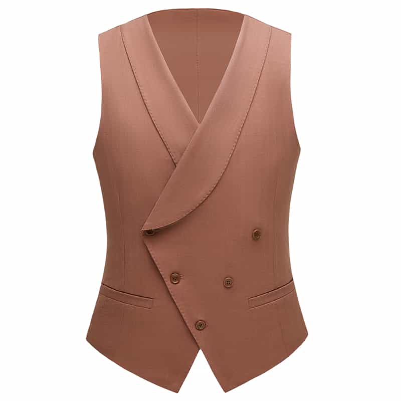 Mens 3 Piece Suit Slim Fit Tuxedos For Wedding Prom Groomsmen Party Brown Dress Blazer Trousers