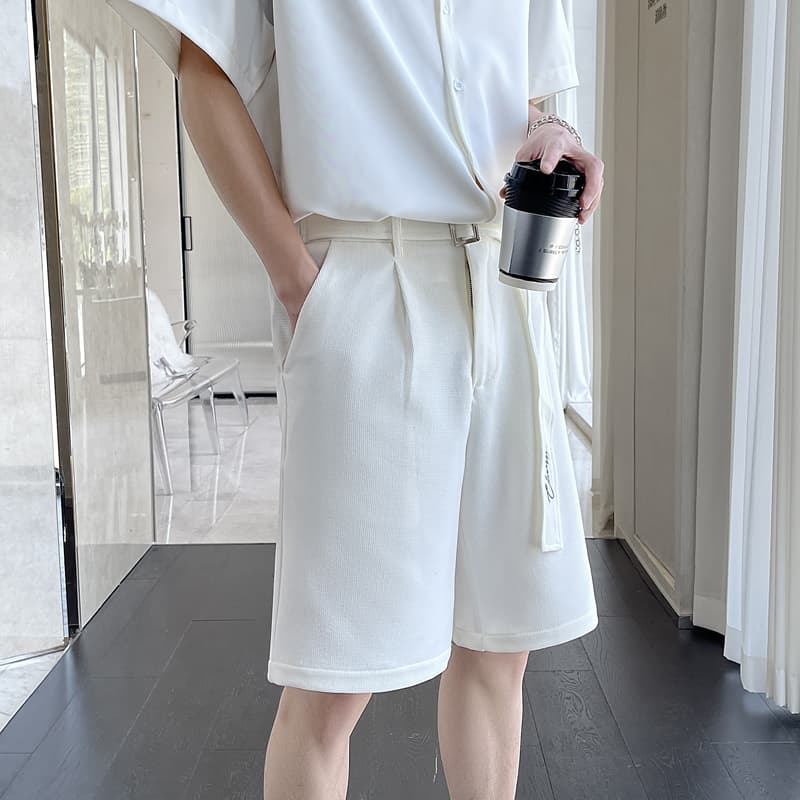 Men's Straight Fit Shorts Stretch Casual Solid Flat Front Dress Short MOGU SUIT Men's Straight Fit Shorts Stretch Casual Solid Flat Front Dress Short MOGU SUIT