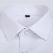 Men's Dress Shirt Solid Slim Fit Short Sleeve For Prom Wedding