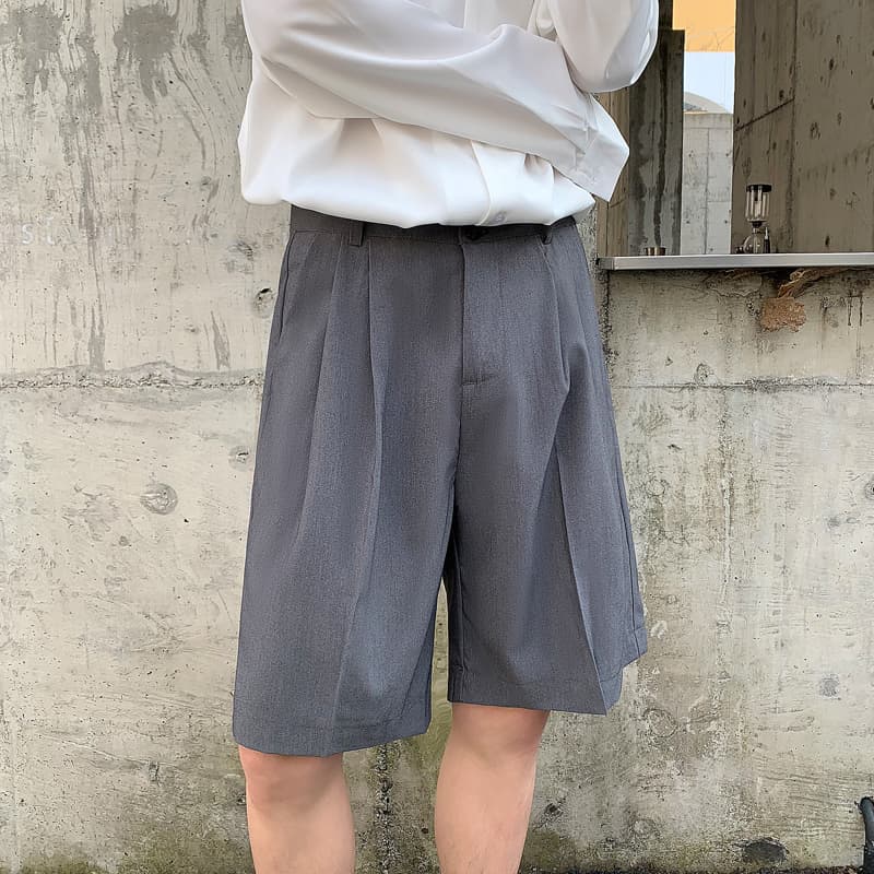 Men's Straight Fit Shorts Stretch Casual Solid Flat Front Dress Short MOGU SUIT Men's Straight Fit Shorts Stretch Casual Solid Flat Front Dress Short MOGU SUIT