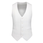 Men's 2 Piece Double Breasted Suit in Solid White