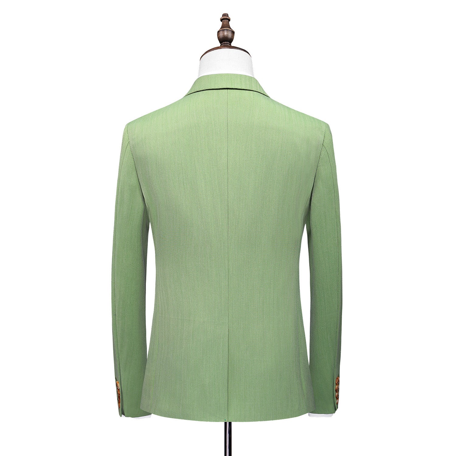 Men's Solid Green 3 Piece Suit