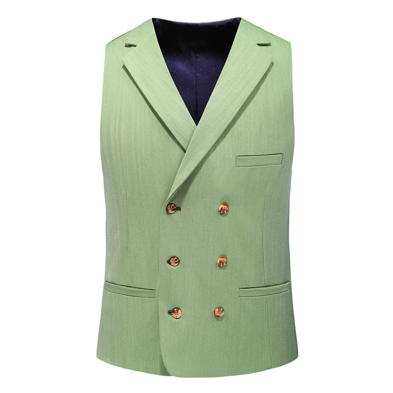 Men's Solid Green 3 Piece Suit