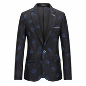 Men's Printed Blazer in 3 Colors One Button