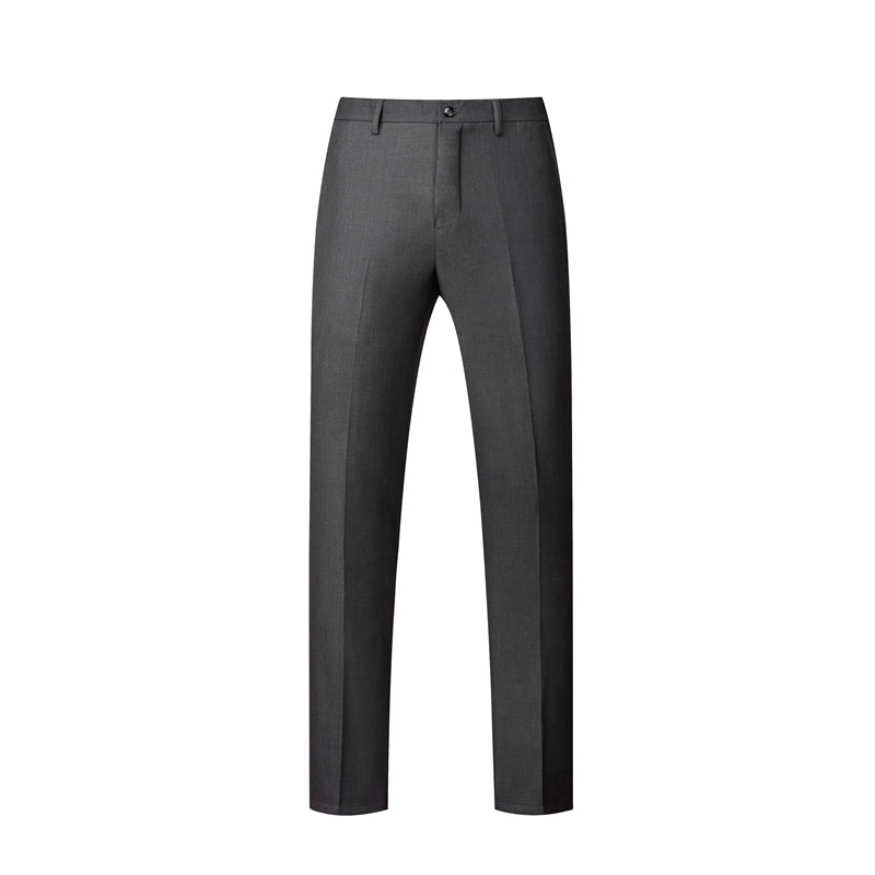 Mid-Grey Plain Weave Worsted Wool Trouser – MillersOath