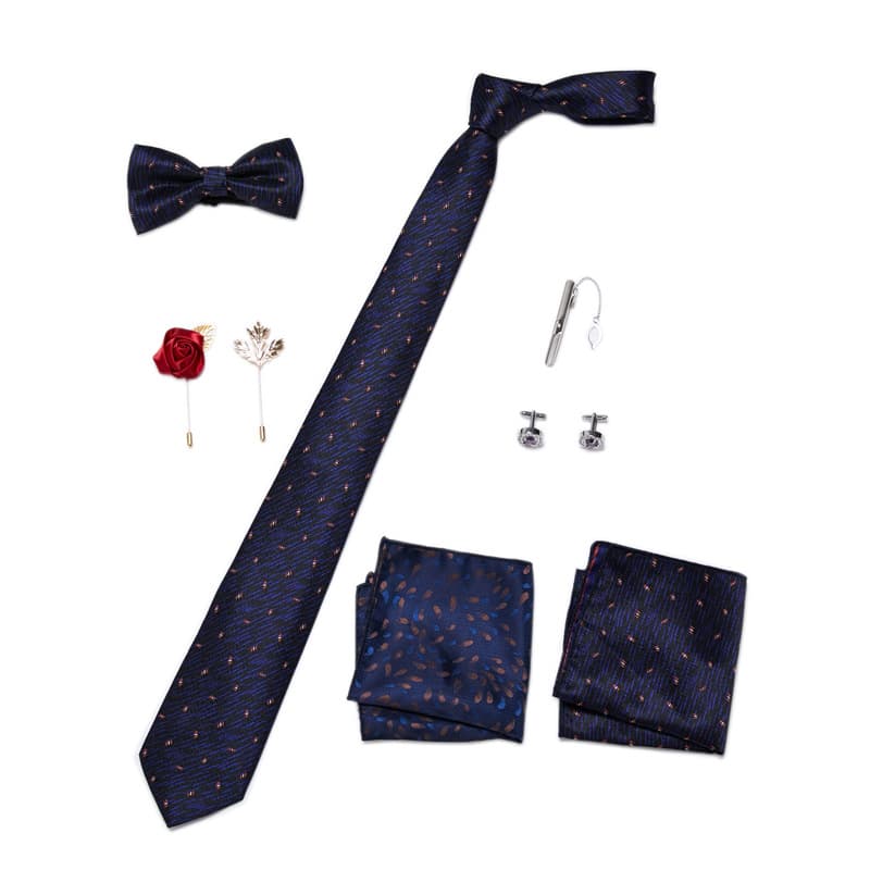Men's 8 Pieces Ties Set for Wedding Prom Party