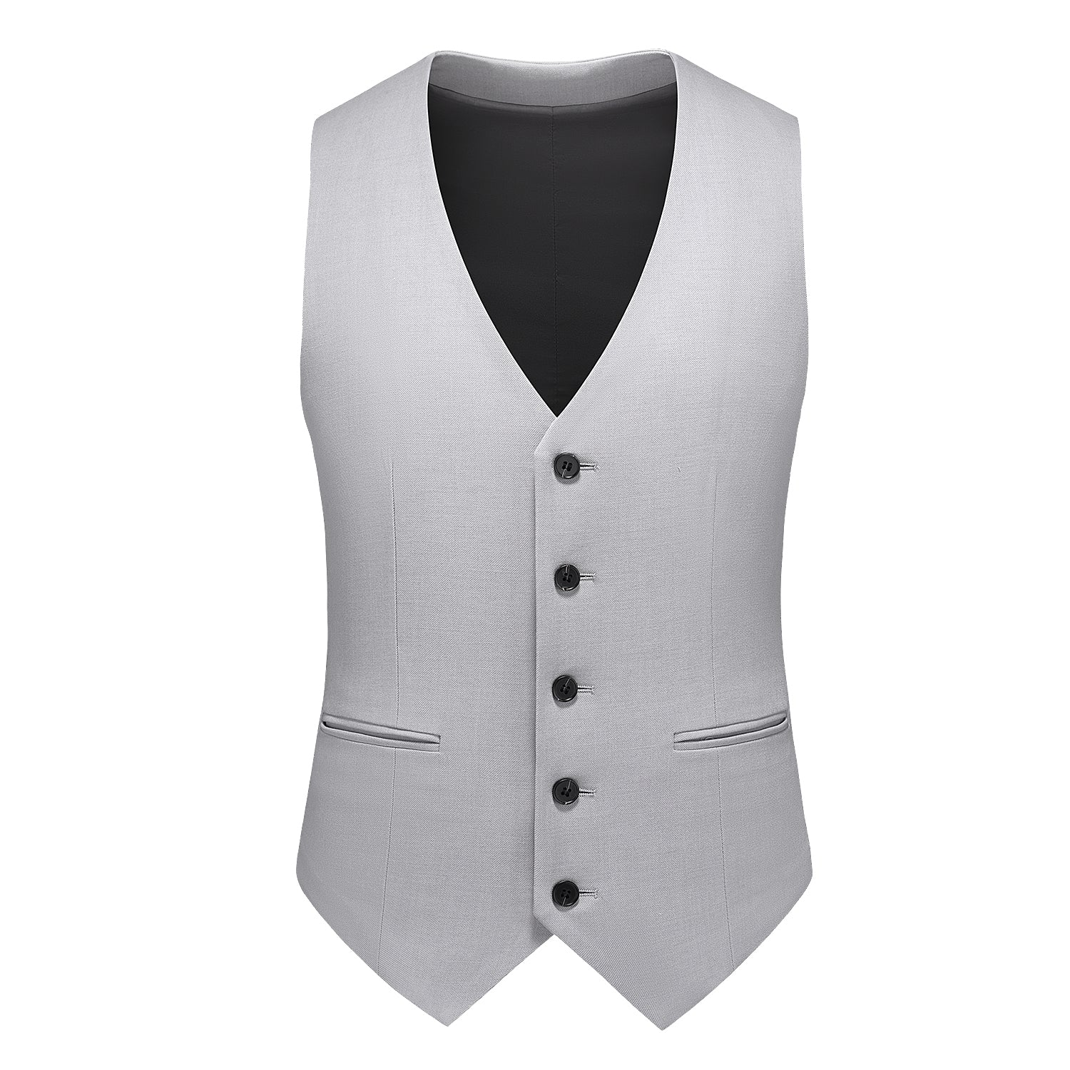Men's Grey 3 Piece Double Breasted Suit – MOGU SUIT