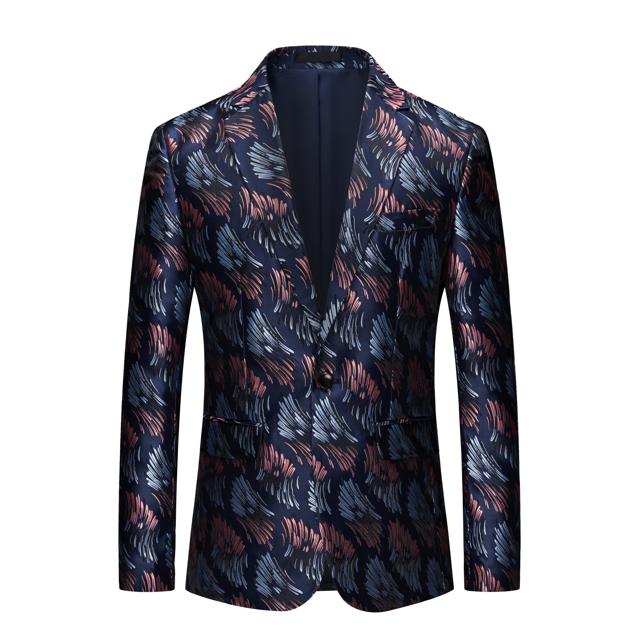 Men's Blazer Floral Casual Sport Coat Print Prom Suit Jacket – MOGU SUIT